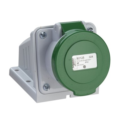 82111 - PratiKa industrial socket 16 A 2P 20...25 V AC IP44 - Schneider Electric - PratiKa industrial socket 16 A 2P 20...25 V AC IP44 - Schneider Electric - 0