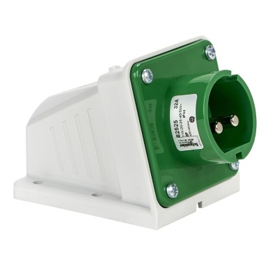 82525 - PratiKa industrial plug 32 A 2P 20...25 V AC IP44 - Schneider Electric - PratiKa industrial plug 32 A 2P 20...25 V AC IP44 - Schneider Electric - 0