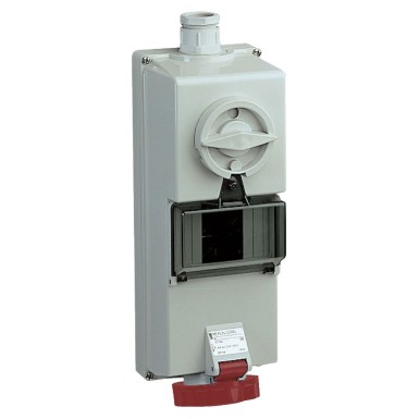 82757 - Isoblock interlocked socket 16 A 2P + E 380...415 V AC IP65 wall - Schneider Electric - Isoblock interlocked socket 16 A 2P + E 380...415 V AC IP65 wall - Schneider Electric - 0