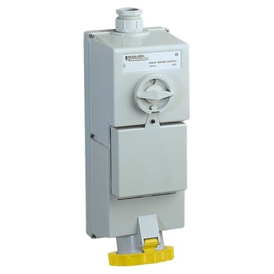 82876 - Isoblock interlocked socket 63 A 3P + E 100...130 V AC IP65 wall - Schneider Electric - Isoblock interlocked socket 63 A 3P + E 100...130 V AC IP65 wall - Schneider Electric - 0