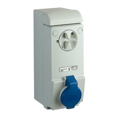 83031 - Unika interlocked socket 16 A 2P + E 200...250 V AC IP44 wall - Schneider Electric - Unika interlocked socket 16 A 2P + E 200...250 V AC IP44 wall - Schneider Electric - 0