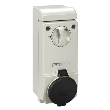 83048 - Unika interlocked socket 32 A 3P + E 480...500 V AC IP44 wall - Schneider Electric - Unika interlocked socket 32 A 3P + E 480...500 V AC IP44 wall - Schneider Electric - 0