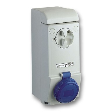 83081 - Unika interlocked socket 16 A 2P + E 200...250 V AC IP65 wall - Schneider Electric - Unika interlocked socket 16 A 2P + E 200...250 V AC IP65 wall - Schneider Electric - 1