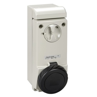 83098 - Unika interlocked socket 32 A 3P + E 480...500 V AC IP65 wall - Schneider Electric - Unika interlocked socket 32 A 3P + E 480...500 V AC IP65 wall - Schneider Electric - 0