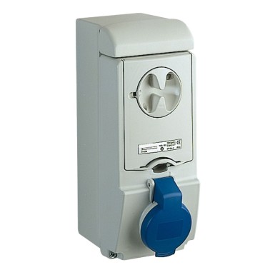 83131 - Unika interlocked socket 16 A 2P + E 200...250 V AC IP44 wall - Schneider Electric - Unika interlocked socket 16 A 2P + E 200...250 V AC IP44 wall - Schneider Electric - 0