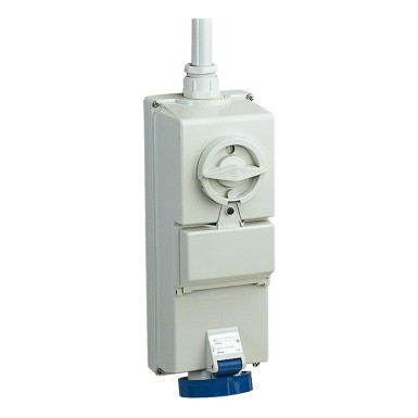 83454 - Isoblock interlocked socket 16 A 2P + E 200...250 V AC IP65 wall - Schneider Electric - Isoblock interlocked socket 16 A 2P + E 200...250 V AC IP65 wall - Schneider Electric - 0