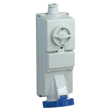 83456 - Isoblock interlocked socket 16 A 3P + N + E 200...250 V AC IP65 wall - Schneider Electric - Isoblock interlocked socket 16 A 3P + N + E 200...250 V AC IP65 wall - Schneider Electric - 0