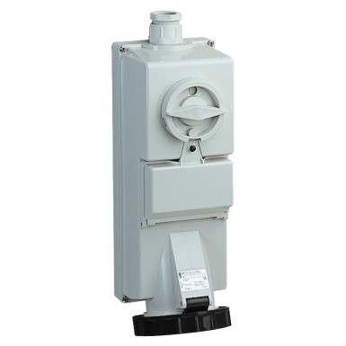 83461 - Isoblock interlocked socket 16 A 3P + E 480...500 V AC IP65 wall - Schneider Electric - Isoblock interlocked socket 16 A 3P + E 480...500 V AC IP65 wall - Schneider Electric - 0