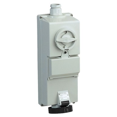 83473 - Isoblock interlocked socket 32 A 3P + E 480...500 V AC IP65 wall - Schneider Electric - Isoblock interlocked socket 32 A 3P + E 480...500 V AC IP65 wall - Schneider Electric - 0