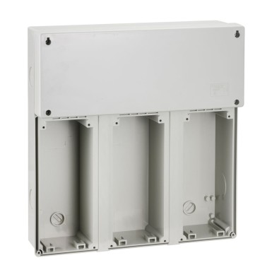 83923 - PratiKa modular basis 3 sockets with junction box 340x360 - Schneider Electric - PratiKa modular basis 3 sockets with junction box 340x360 - Schneider Electric - 0