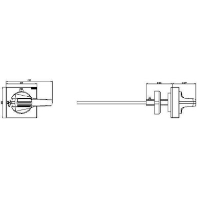 8UD1141-2AF21 - Door-coupling rotary operating mechanism standard with tolerance compensation Size 100 x 100mm Shaft 8 x 8, 300mm,Test 0-I, Complete unit Handle Size 100 mm Accessory for 3KD Size 3, 3KF Size 2 - Siemens - Door-coupling rotary operating mechanism standard with tolerance compensation Size 100 x 100mm Shaft 8 x 8, 300mm,Test 0-I, Complete unit Handle Size 100 mm Accessory for 3KD Size 3, 3KF Size 2 - Siemens - 1