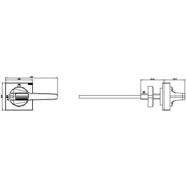 8UD1151-3AF21 - Door-coupling rotary operating mechanism standard with tolerance compensation Size 100x 100, Shaft 10x 10, 300 mm, Test-0-I, Complete unit Handle 140 mm Accessory for 3KD Size 4, 3KF Size 4 - Siemens - Door-coupling rotary operating mechanism standard with tolerance compensation Size 100x 100, Shaft 10x 10, 300 mm, Test-0-I, Complete unit Handle 140 mm Accessory for 3KD Size 4, 3KF Size 4 - Siemens - 1