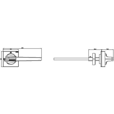 8UD1161-4AF21 - Door-coupling rotary operating mechanism standard with tolerance compensation Size 100x 100, Shaft 12x 12, 300 mm, Test-0-I, Complete unit Handle 200 mm Accessory for 3KD Size 5, 3KF Size 5 - Siemens - Door-coupling rotary operating mechanism standard with tolerance compensation Size 100x 100, Shaft 12x 12, 300 mm, Test-0-I, Complete unit Handle 200 mm Accessory for 3KD Size 5, 3KF Size 5 - Siemens - 1