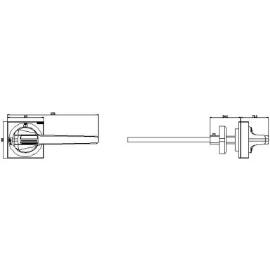 8UD1161-4AF25 - Door-coupling rotary operating mechanism Emergency switching-off with tolerance compensation Size 100x 100, Shaft 12x 12, 300 mm, 0-I, Complete unit Handle Size 200 mm Accessory for 3KD Size 5, 3KF Size 5 - Siemens - Door-coupling rotary operating mechanism Emergency switching-off with tolerance compensation Size 100x 100, Shaft 12x 12, 300 mm, 0-I, Complete unit Handle Size 200 mm Accessory for 3KD Size 5, 3KF Size 5 - Siemens - 1