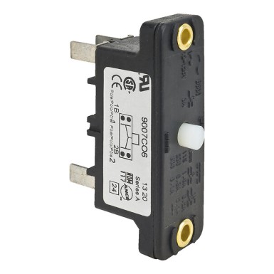 9007CA3 - Telemecanique - Limit switch lever, 9007, 9007C zinc, one way, outside steel roller