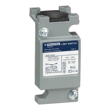 9007CO54 - Telemecanique - Limit switch plug in unit, 9007, 600 V 10 A c