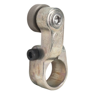 9007F5 - Telemecanique - Limit switch lever, 9007, 9007T/FT zinc, fixed length, inside offset steel roller