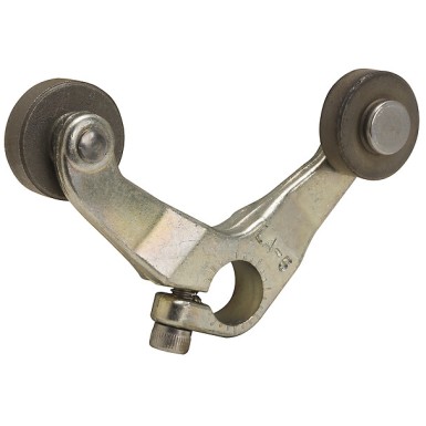 9007LA6 - Telemecanique - Limit switch lever, 9007, 9007C zinc, 90° fork, LH opposing steel rollers