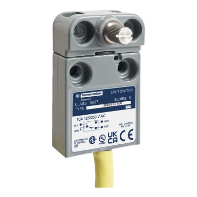 9007ML04S0100 - Telemecanique - Limit switch, 9007, 240 VAC 10amp ml +options