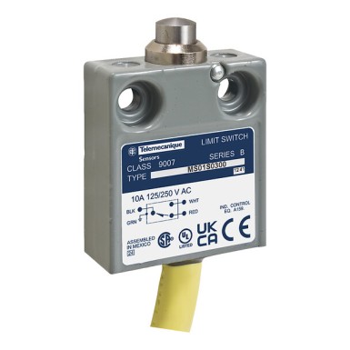 9007MS01S0206 - Telemecanique - Limit switch, 9007, 240 VAC 10amp ms +options