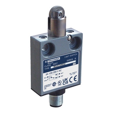9007MS02G0054 - Telemecanique - Limit switch, 9007, 240 VAC 3 amp ms +options