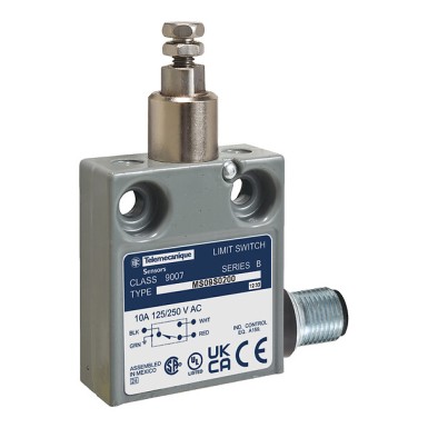 9007MS09G0112 - Telemecanique - Limit switch, 9007, 240 VAC 10amp ms + options