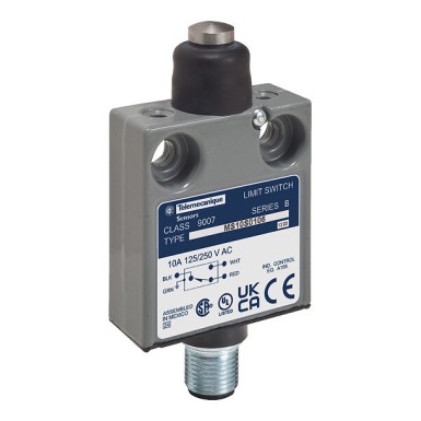 9007MS10S0054 - Telemecanique - Limit switch, 9007, 240 VAC 10 A t ms