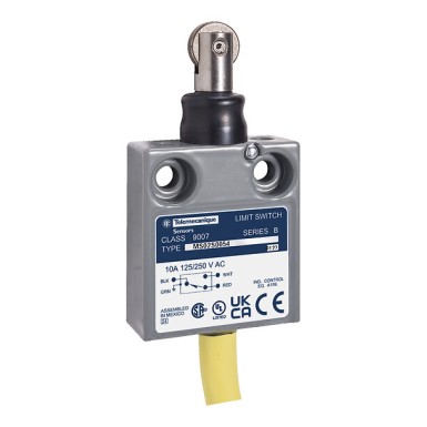 9007MS12S0100 - Telemecanique - Limit switch, 9007, 240 VAC 10amp ms +options
