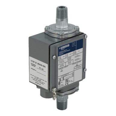 9012GGW4G21 - Pressure switch 9012G, adjustable scale - Telemecanique - Pressure switch 9012G, adjustable scale, 2 thresholds, 0 to 175 PSIG - Telemecanique - 0