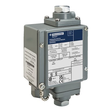 9012GHW1 - Pressure switch 9012G, adjustable scale - Telemecanique - Pressure switch 9012G, adjustable scale, 2 thresholds, 0 to 500 PSIG - Telemecanique - 0