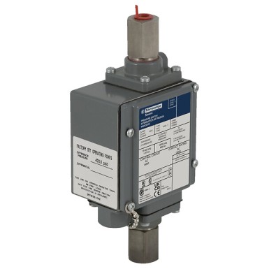 9012GJW1 - Telemecanique - Pressure switch 9012G, adjustable scale, 2 thresholds, 0 to 5000 PSIG