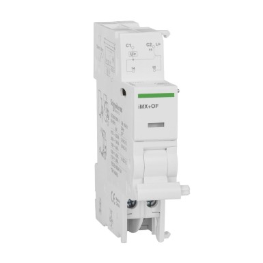 A9A26946 - Acti9, iMX+OF trigger. with voltage release + auxiliary contact. 100-415VAC 110-130VDC - Schneider Electric - Acti9, iMX+OF trigger. with voltage release + auxiliary contact. 100-415VAC 110-130VDC - Schneider Electric - 0