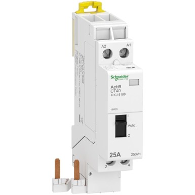 A9C15188 - Acti9 iDT40 CT - selector contactor - quick coupling - 25A 2P contact 2NO 230V - Schneider Electric - Acti9 iDT40 CT - selector contactor - quick coupling - 25A 2P contact 2NO 230V - Schneider Electric - 0