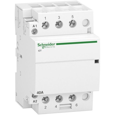 A9C20843 - Acti9, iCT contactor 40A 3NO 230...240VAC 50Hz - Schneider Electric - Acti9, iCT contactor 40A 3NO 230...240VAC 50Hz - Schneider Electric - 0