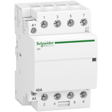 A9C20844 - Acti9, iCT contactor 40A 4NO 230...240VAC 50Hz - Schneider Electric - Acti9, iCT contactor 40A 4NO 230...240VAC 50Hz - Schneider Electric - 0