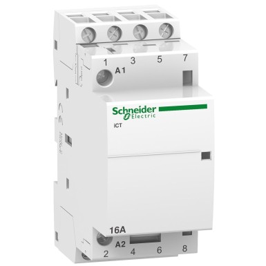 A9C22814 - Acti9, iCT contactor 16A 4NO 230...240VAC 50Hz - Schneider Electric - Acti9, iCT contactor 16A 4NO 230...240VAC 50Hz - Schneider Electric - 0