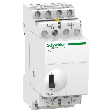 A9C30114 - Impulse relay iTL 4P 4 NO 16A coil 12 VDC 24 VAC 50/60Hz - Schneider Electric - Impulse relay iTL 4P 4 NO 16A coil 12 VDC 24 VAC 50/60Hz - Schneider Electric - 0