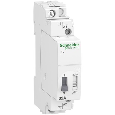 A9C30831 - impulse relay iTL - 1P - 1NO - 32A - coil 110 VDC - 230...240 VAC 50/60Hz - Schneider Electric - impulse relay iTL - 1P - 1NO - 32A - coil 110 VDC - 230...240 VAC 50/60Hz - Schneider Electric - 0