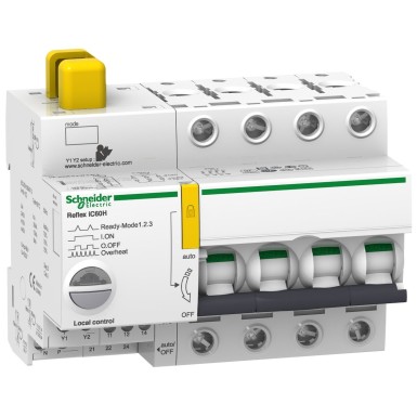 A9C65416 - Reflex iC60H Ti24 16 A 4P curve C integrated control MCB - Schneider Electric - Reflex iC60H Ti24 16 A 4P curve C integrated control MCB - Schneider Electric - 0