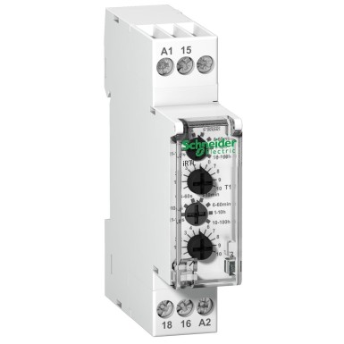 A9E16069 - Acti9, RTL, flashing time delay relay 1OF 24...240VAC 24VDC - Schneider Electric - Acti9, RTL, flashing time delay relay 1OF 24...240VAC 24VDC - Schneider Electric - 0