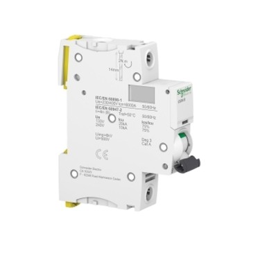 A9F43110 - Miniature circuit breaker (MCB), Acti9 iC60N, 1P, 10A, B curve, 6000A (IEC/EN 60898-1), 10kA (IEC/EN 60947-2) - Schneider Electric - Miniature circuit breaker (MCB), Acti9 iC60N, 1P, 10A, B curve, 6000A (IEC/EN 60898-1), 10kA (IEC/EN 60947-2) - Schneider Electric - 3