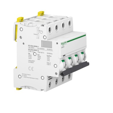 A9F77432 - Miniature circuit breaker (MCB), Acti9 iC60N, 4P, 32A, C curve, 6000A (IEC/EN 60898-1), 10kA (IEC/EN 60947-2) - Schneider Electric - Miniature circuit breaker (MCB), Acti9 iC60N, 4P, 32A, C curve, 6000A (IEC/EN 60898-1), 10kA (IEC/EN 60947-2) - Schneider Electric - 2