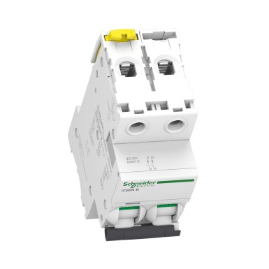 A9F78225 - Miniature circuit breaker (MCB), Acti9 iC60N, 2P, 25A, B curve, 6000A (IEC/EN 60898-1), 10kA (IEC/EN 60947-2) - Schneider Electric - Miniature circuit breaker (MCB), Acti9 iC60N, 2P, 25A, B curve, 6000A (IEC/EN 60898-1), 10kA (IEC/EN 60947-2) - Schneider Electric - 4