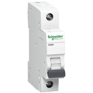 A9K01106 - Miniature circuit breaker (MCB), Acti9 K60N, 1P, 6A, B curve, 6000A (IEC/EN 60898-1) - Schneider Electric - Miniature circuit breaker (MCB), Acti9 K60N, 1P, 6A, B curve, 6000A (IEC/EN 60898-1) - Schneider Electric - 0