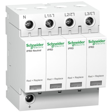 A9L08601 - IPRD8r modular surge arrester 3P + N 350V with remote transfert - Schneider Electric - IPRD8r modular surge arrester 3P + N 350V with remote transfert - Schneider Electric - 0