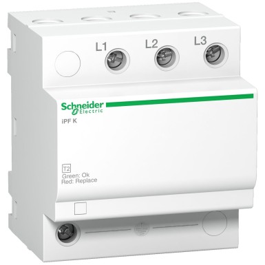 A9L15582 - IPF K 40 modular surge arrester 3 poles 340V - Schneider Electric - IPF K 40 modular surge arrester 3 poles 340V - Schneider Electric - 0