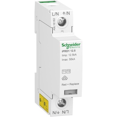 A9L16182 - Modular surge arrester, Acti9 iPRD1 12.5r , 1 P, 230 V, with remote transfert - Schneider Electric - Modular surge arrester, Acti9 iPRD1 12.5r , 1 P, 230 V, with remote transfert - Schneider Electric - 0