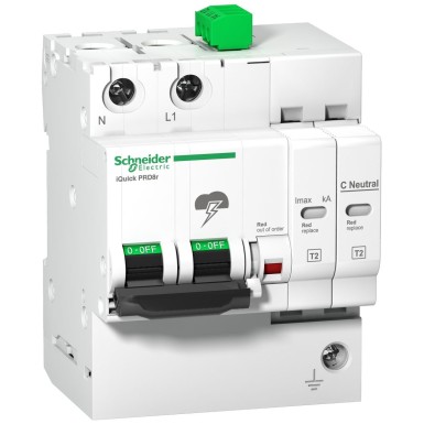 A9L16292 - iQuick PRD40r modular surge arrester - 1 pole + N - 350V - with remote transfer - Schneider Electric - iQuick PRD40r modular surge arrester - 1 pole + N - 350V - with remote transfer - Schneider Electric - 0