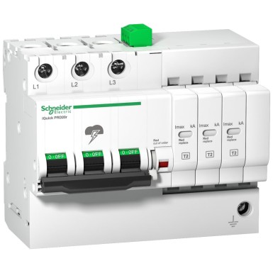 A9L16296 - IQuick PRD20r modular surge arrester 3 poles 350V with remote transfer - Schneider Electric - IQuick PRD20r modular surge arrester 3 poles 350V with remote transfer - Schneider Electric - 0