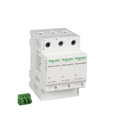 A9L16434 - IPRDDC 40r 600PV modular surge arrester 2P 840VDC with remote transfer - Schneider Electric - IPRDDC 40r 600PV modular surge arrester 2P 840VDC with remote transfer - Schneider Electric - 0